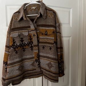 LA MIEL Earthy Patterned Knit